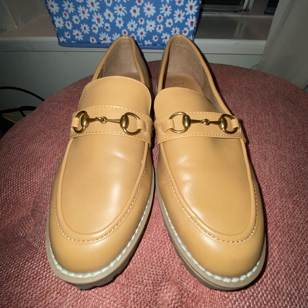 Tan loafers